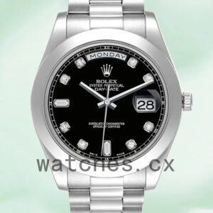 Rolex Day-Date 218206 41mm Men’s President Bracelet Silver-tone Replica Watches