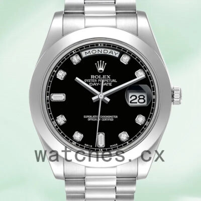 Rolex Day-Date 218206 41mm Men’s President Bracelet Silver-tone Replica Watches