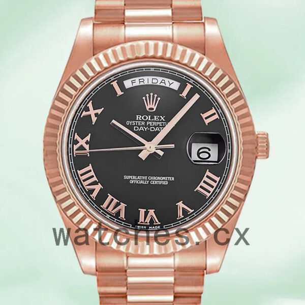 Rolex Day-Date Men’s 41mm 218235 Rose Gold-tone Replica Watches