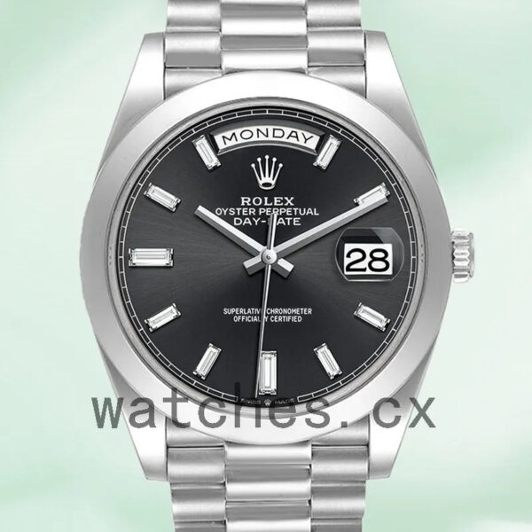 Rolex Day-Date Men’s 40mm 228206 Black Dial Replica Watches