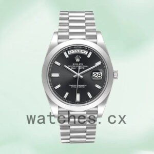 Rolex Day-Date Men’s 40mm 228206 Black Dial Replica Watches