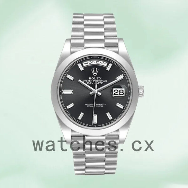Rolex Day-Date Men’s 40mm 228206 Black Dial Replica Watches