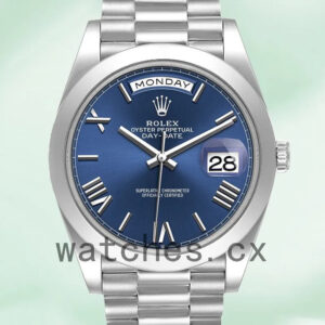 Rolex Day-Date 40mm 228206 Men’s Silver-tone President Bracelet Replica Watches