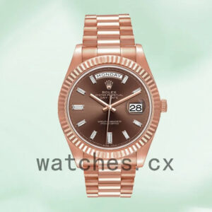 Rolex Day-Date Men’s m228235-0003 40mm Rose Gold-tone Replica Watches