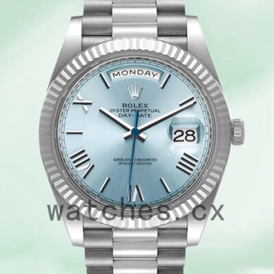 Rolex Day-Date M228236-0012 40mm Men’s President Bracelet Blue Dial Replica Watches