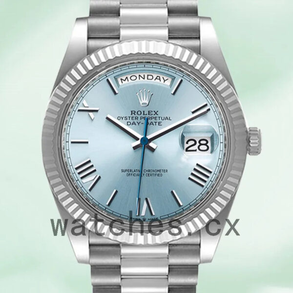 Rolex Day-Date M228236-0012 40mm Men’s President Bracelet Blue Dial Replica Watches