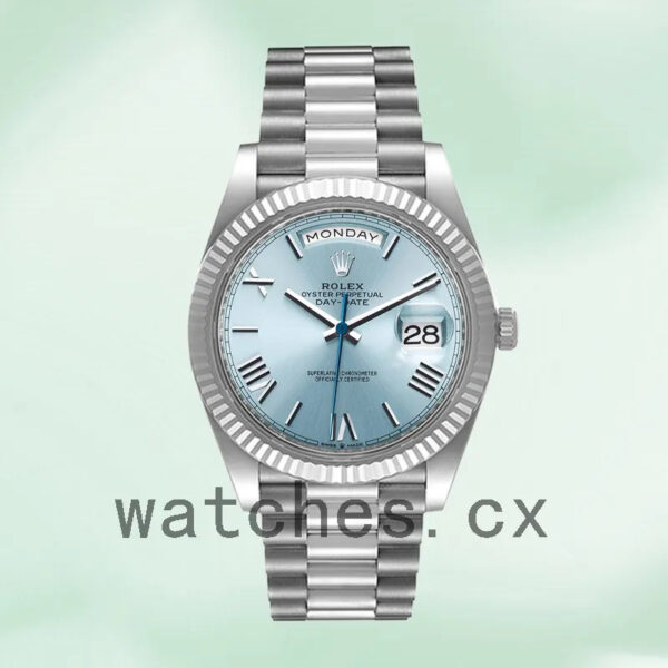 Rolex Day-Date M228236-0012 40mm Men’s President Bracelet Blue Dial Replica Watches