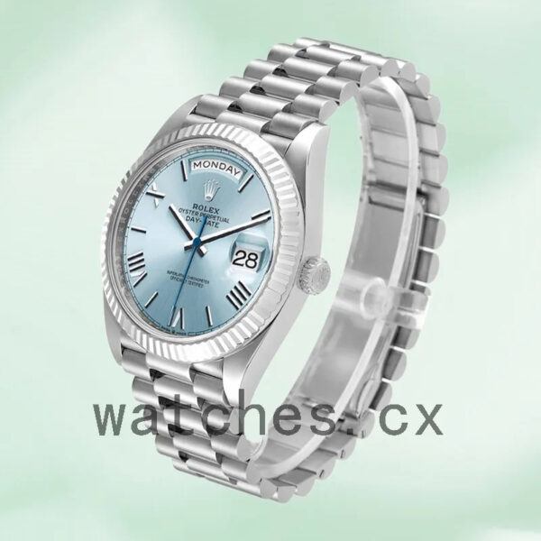 Rolex Day-Date M228236-0012 40mm Men’s President Bracelet Blue Dial Replica Watches