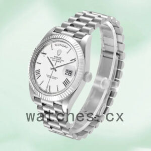 Rolex Day-Date 40mm Men’s m228236-0010 Silver-tone Replica Watches