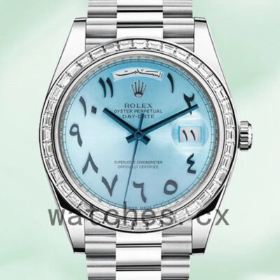 Rolex Day-Date 228396 Men’s 40mm Automatic Silver-tone Replica Watches