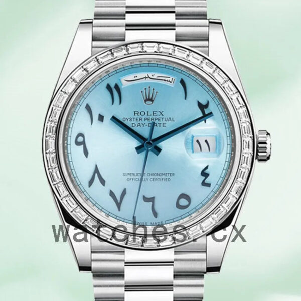 Rolex Day-Date 228396 Men’s 40mm Automatic Silver-tone Replica Watches