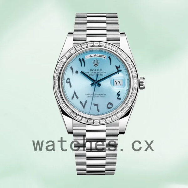 Rolex Day-Date 228396 Men’s 40mm Automatic Silver-tone Replica Watches