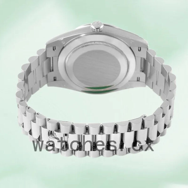 Rolex Day-Date 228396 Men’s 40mm Automatic Silver-tone Replica Watches - Image 4