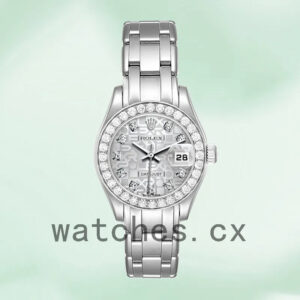 Rolex Pearlmaster Ladies 80299-0073 29mm Bracelet Silver Jubilee Dial Replica Watches