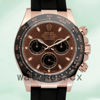 Rolex Daytona Men’s 40mm M116515ln-0017 Rubber Band Black Dial Replica Watches