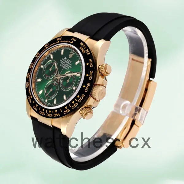 Rolex Daytona 116518 Men’s 40mm Green Dial Gold-tone Replica Watches - Image 3