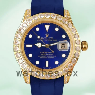 Rolex Submariner 40mm Men’s 16613 Automatic Rubber Band Replica Watches