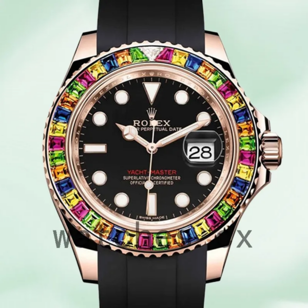Rolex Yacht-Master 40mm 116695 Men’s Rose Gold-tone Black Dial Replica Watches