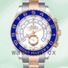 Rolex Yacht-master 44mm Men’s m116681-0002 Oyster Bracelet White Dial Replica Watches