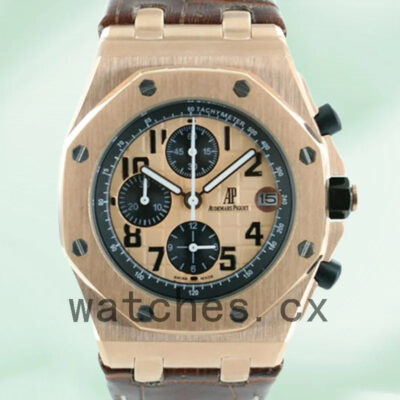 Audemars Piguet Royal Oak Offshore 42mm Men’s RoyalOakOffshore010 Champagne Dial Replica Watches