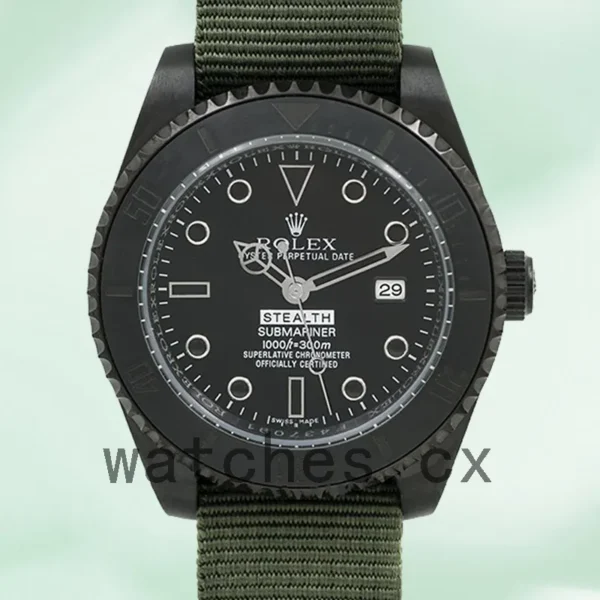 Rolex Submariner 40mm Men’s Stealth Black-tone Black Dial Replica Watches