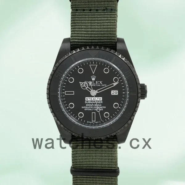 Rolex Submariner 40mm Men’s Stealth Black-tone Black Dial Replica Watches - Image 2