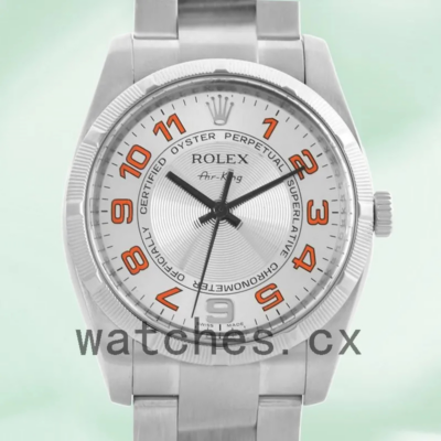 Rolex Air-king Men’s 36mm 114210SAO Silver Dial Replica Watches