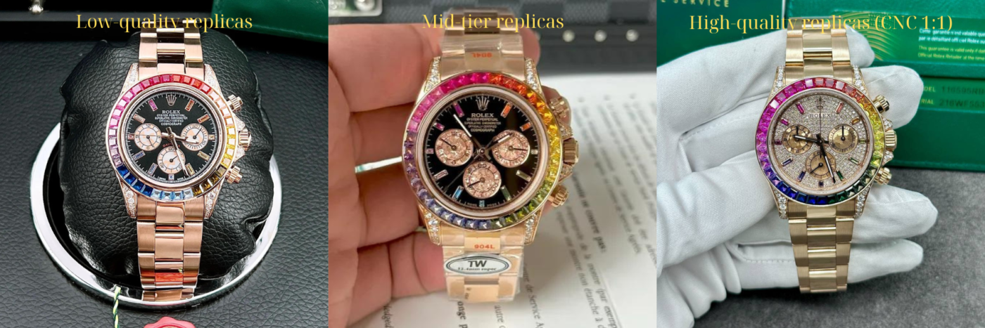 Materials used in high-quality replicas best replica watches under $500