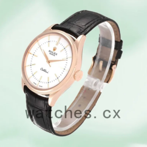 Rolex Cellini 39mm Men’s m50505-0021 Leather Strap Replica Watches