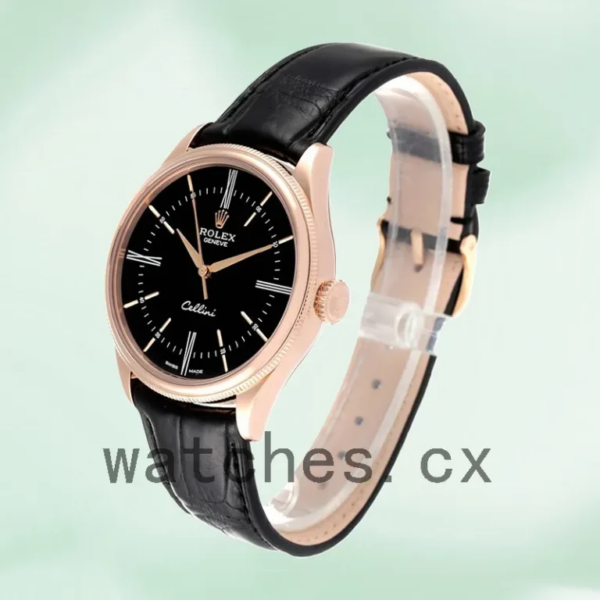 Rolex Cellini Men’s 39mm m50505-0009 Rose Gold-tone Automatic Replica Watches