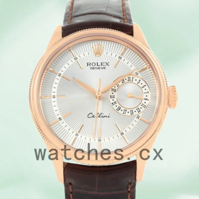 Rolex Cellini m50515-0008 39mm Men’s Leather Strap Replica Watches