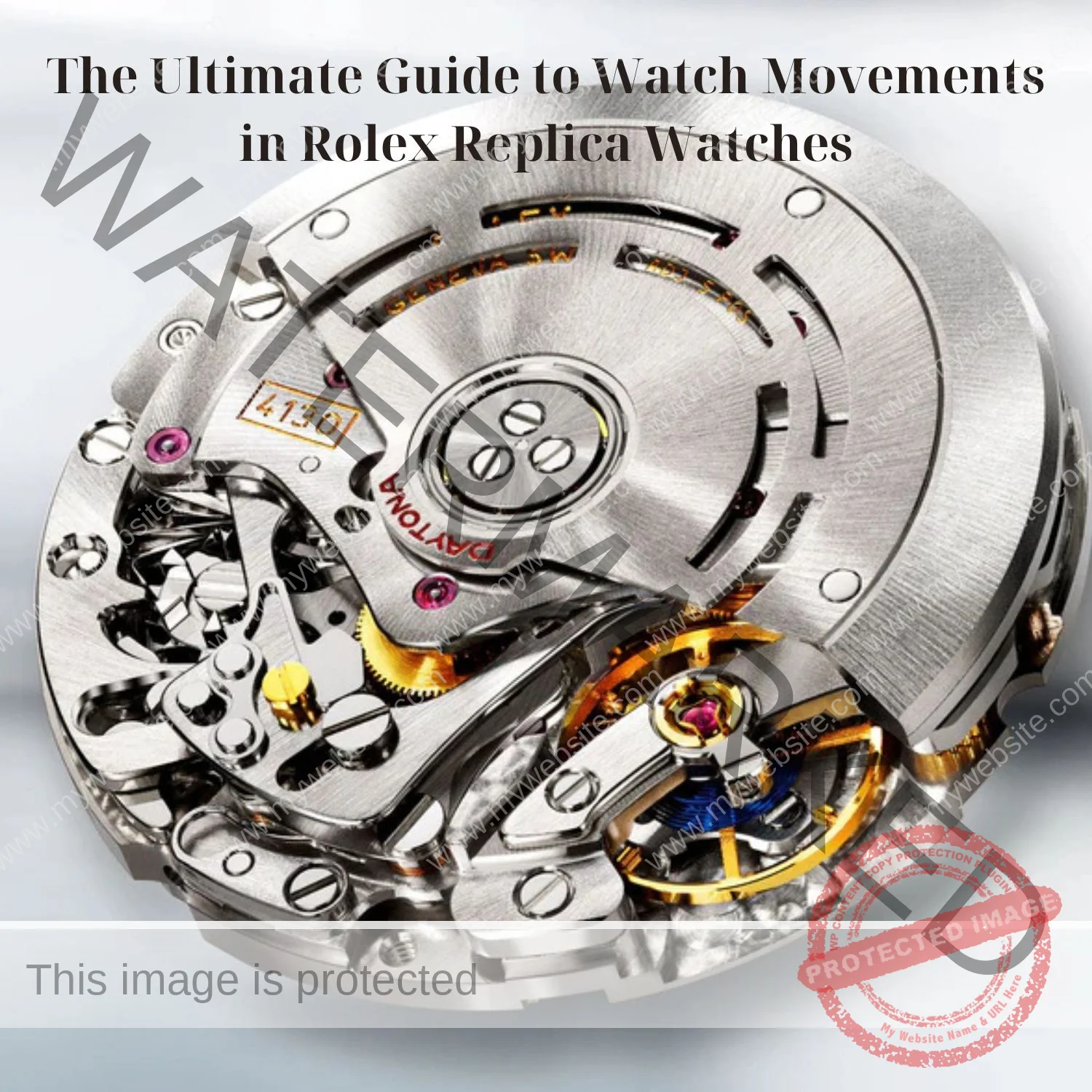 Analyzing the movement mechanism how to spot a good quality replica watch?