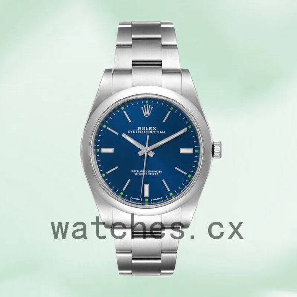 Rolex Oyster Perpetual 41mm m114300-0002 Unisex Automatic Blue Dial Replica Watches - Image 2