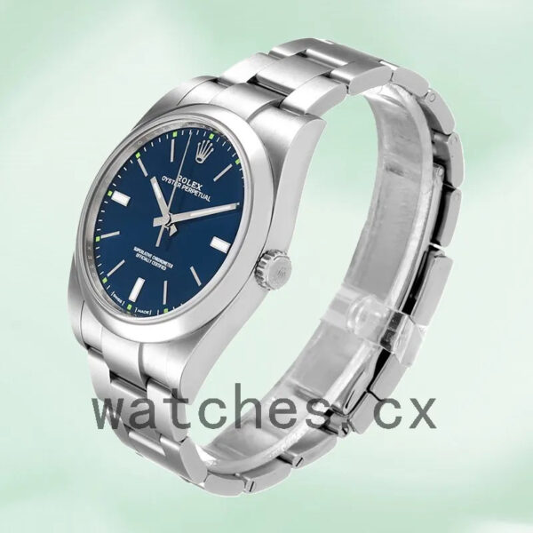 Rolex Oyster Perpetual 41mm m114300-0002 Unisex Automatic Blue Dial Replica Watches - Image 3