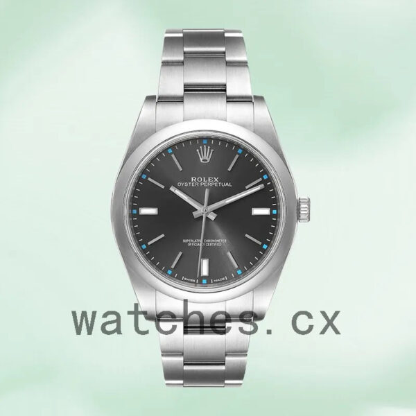 Rolex Oyster Perpetual 41mm m114300-0002 Unisex Gray Dial Replica Watches - Image 2