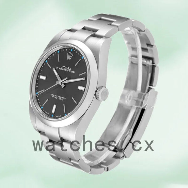 Rolex Oyster Perpetual 41mm m114300-0002 Unisex Gray Dial Replica Watches - Image 3