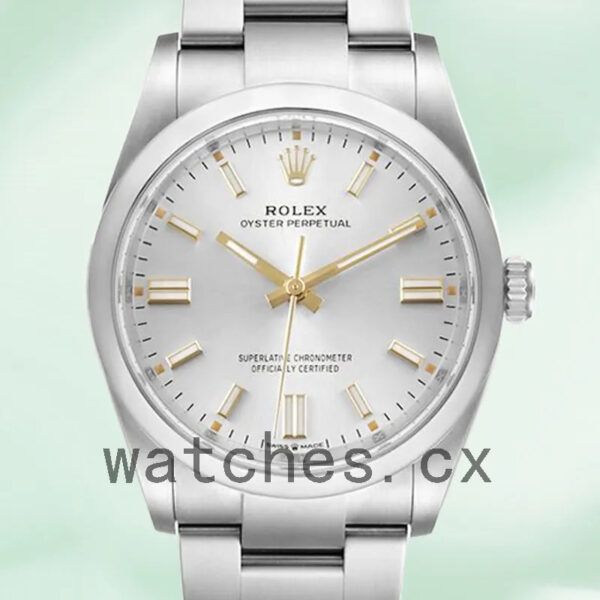 Rolex Oyster Perpetual m124300-0001 41mm Unisex Oyster Bracelet Silver Dial Replica Watches