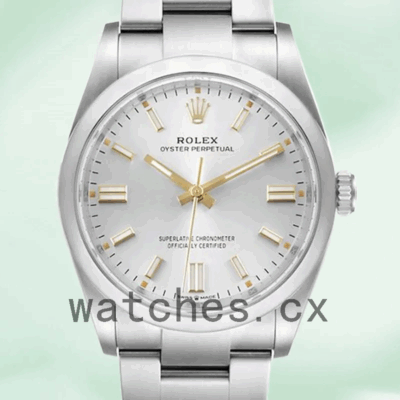 Rolex Oyster Perpetual m126000-0001 36mm Unisex Silver Dial Replica Watches