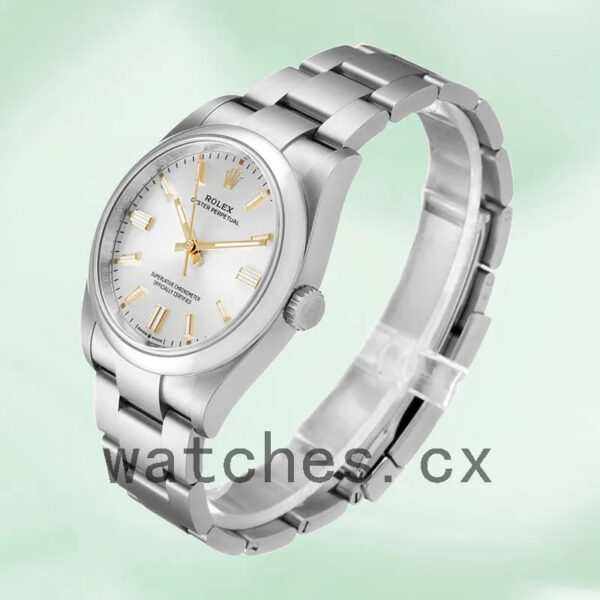 Rolex Oyster Perpetual m126000-0001 36mm Unisex Silver Dial Replica Watches - Image 3