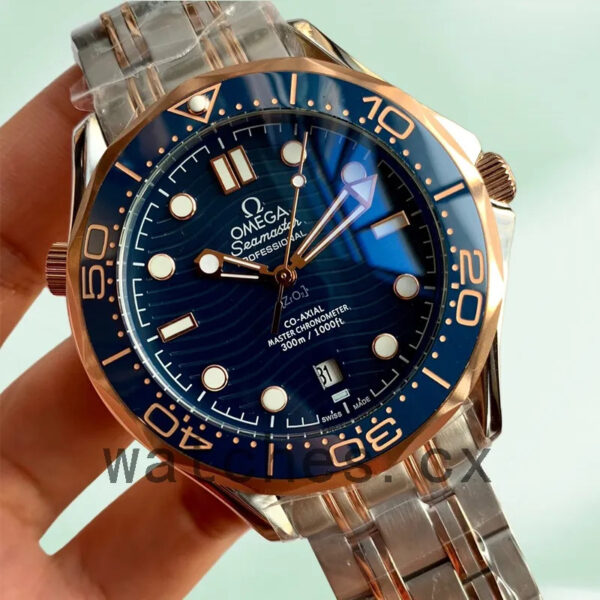 Omega Seamaster 42mm Men 210.20.42.20.03.002 Silver-tone Bracelet Replica Watches - Image 2