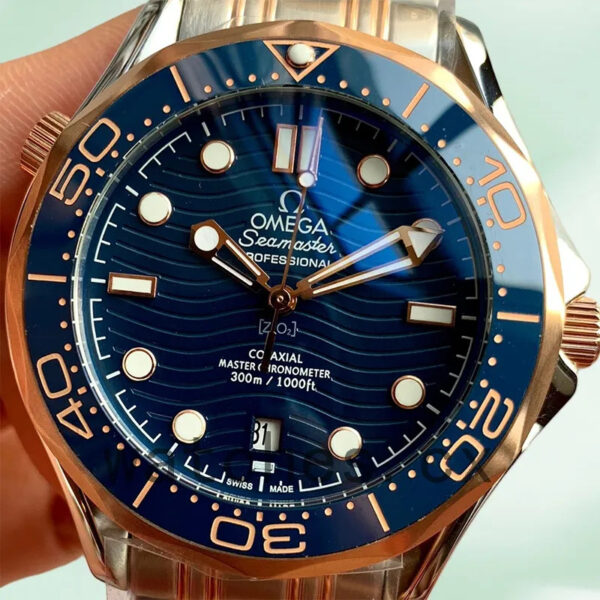 Omega Seamaster 42mm Men 210.20.42.20.03.002 Silver-tone Bracelet Replica Watches - Image 3