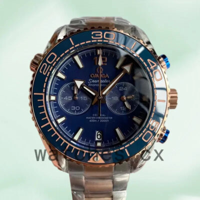 Omega Seamaster 44mm Men 215.20.46.51.03.001 Japanese Quartz Blue Dial Replica Watches