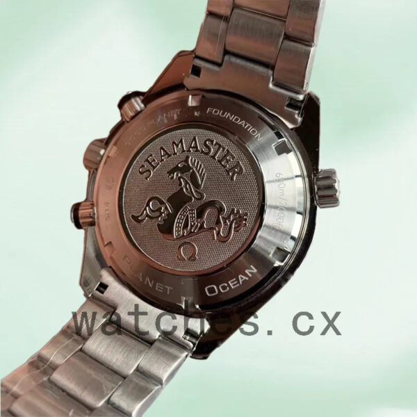 Omega Seamaster 44mm Men 215.20.46.51.03.001 Japanese Quartz Blue Dial Replica Watches - Image 2