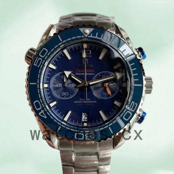 Omega Seamaster 44mm Men 215.20.46.51.03.001 Japanese Quartz Blue Dial Replica Watches - Image 6
