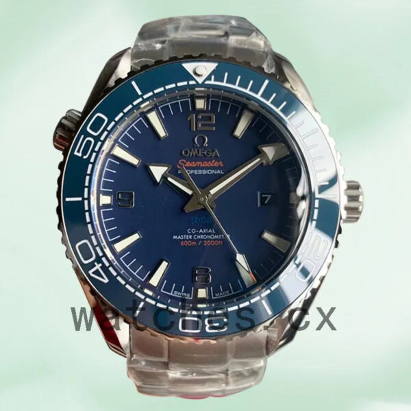 Omega Seamaster 44 mm 215.30.44.21.03.001 Men Silver-tone Bracelet Replica Watches - Image 3