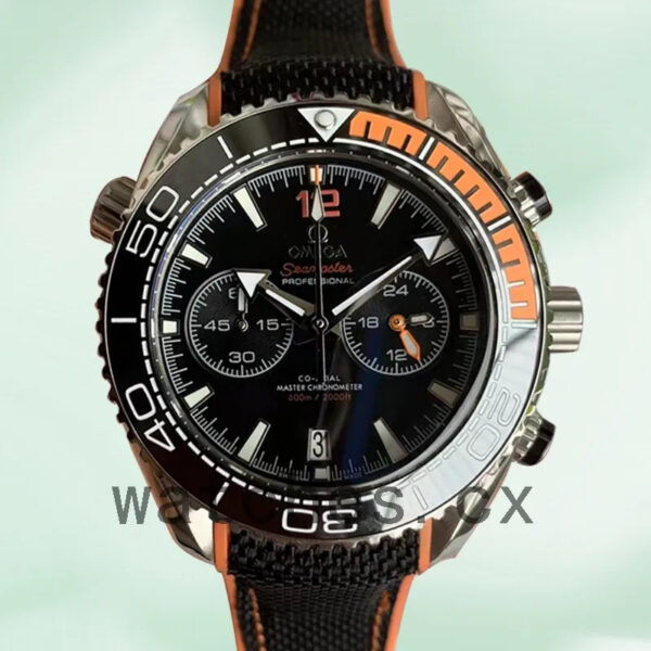 Omega Seamaster 44mm 215.32.46.51.01.001 Men Black Dial Strap Replica Watches