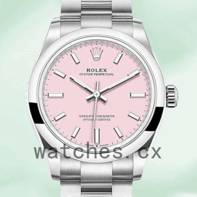 Rolex Oyster Perpetual m277200-0009 31mm Ladies Automatic Pink Dial Replica Watches