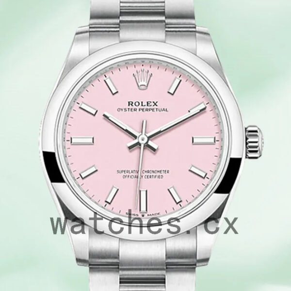 Rolex Oyster Perpetual m277200-0009 31mm Ladies Automatic Pink Dial Replica Watches
