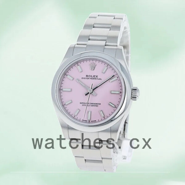 Rolex Oyster Perpetual m277200-0009 31mm Ladies Automatic Pink Dial Replica Watches - Image 3