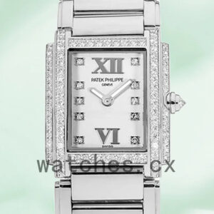Patek Philippe Twenty-4 4908/200G-011 27mm Ladies Silver-tone White Dial Replica Watches